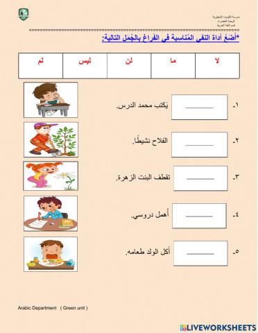 أسلوب النفي