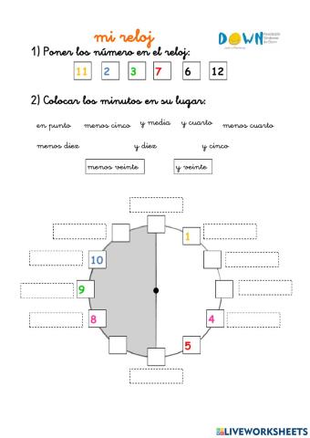 Reloj minutos hasta y--20