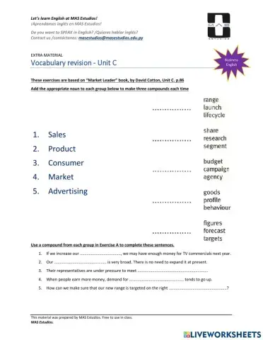 Business Market vocabularies