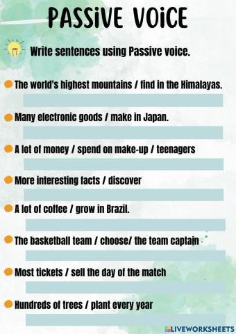Passive Voice (Simple Present)