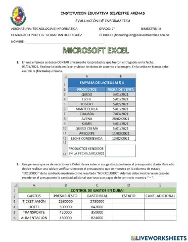 Funciones logicas excel