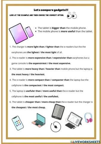 Let's compare gadgets