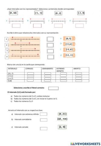 Intervalos y desigualdades