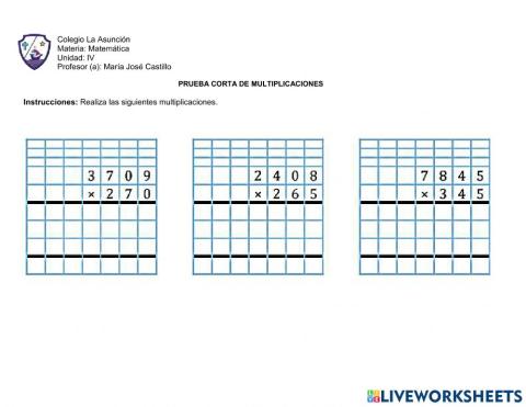 Multiplicaciones