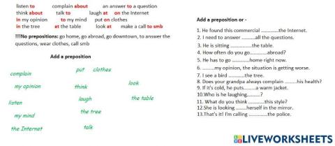 Prepositions