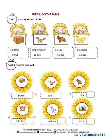 UNIT 6: ON THE FARM (Bài tập bổ trợ Tiếng anh 2)