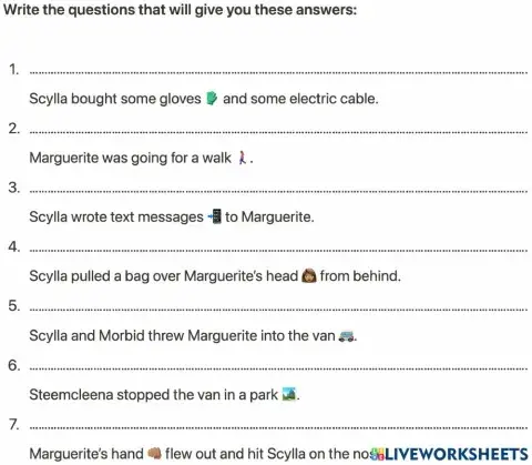 Questions for Private's Answers