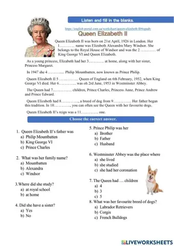 The queen elizabeth ii