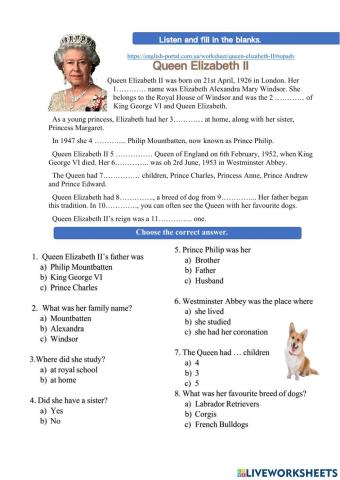 The queen elizabeth ii