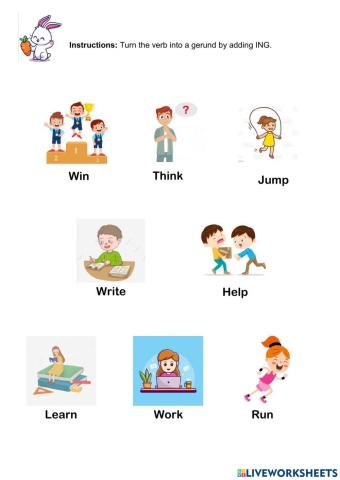 Verbos con ING