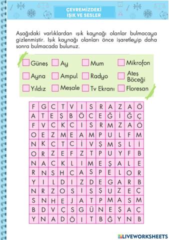 Işık Kaynakları-1