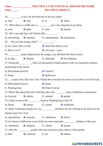 English 7 unit 9 practice 4