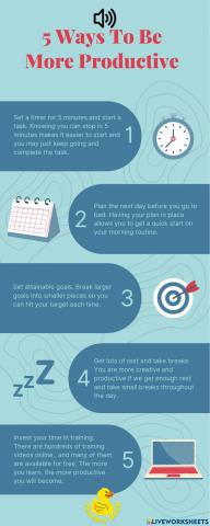 5 Ways To Be More Productive