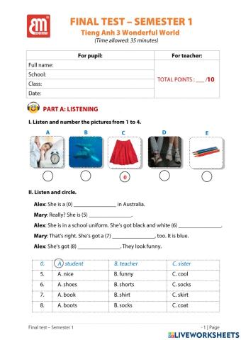 Wonderful world 3-Ms.Linh Jin