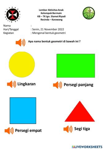 Mengenal Bentuk Geometri