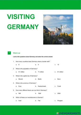 Visiting germany - Listening B2 - C1