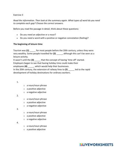 IE2, Unit 6, Reading, Exercise 3