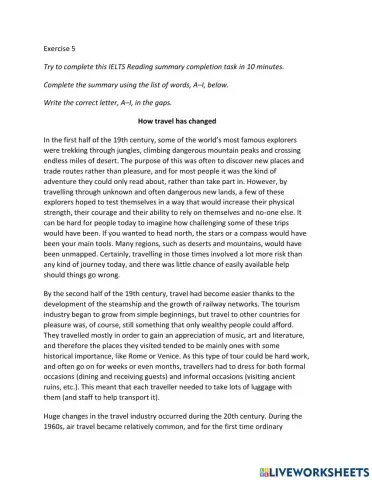 IE2, Unit 6, Reading, Exercise 5