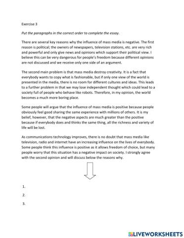 IE2, Unit 6, Writing, Exercise 3