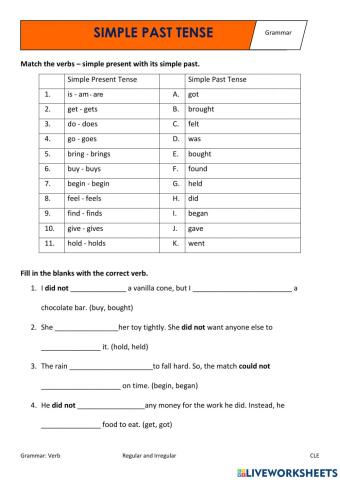 Present and Past Tense