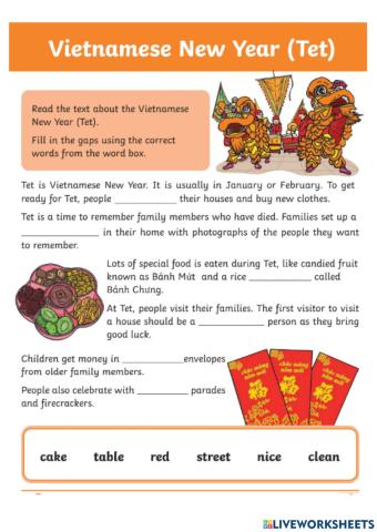 Seamen Tet worksheet