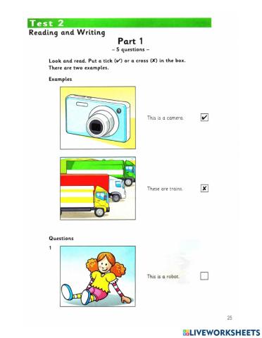 Starters - reading - week 2