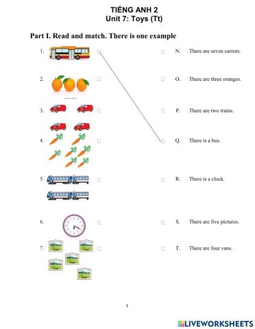 Phonics 2- Toys- Unit 7: Tt