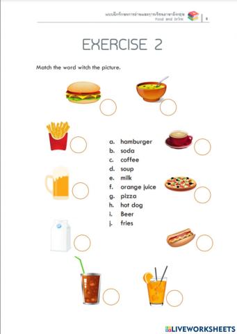 Exercise2 Food and Drink