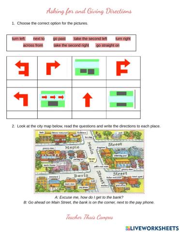 Asking for and giving directions