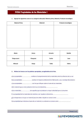 Propiedades materiales I