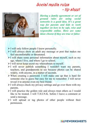Social media rules