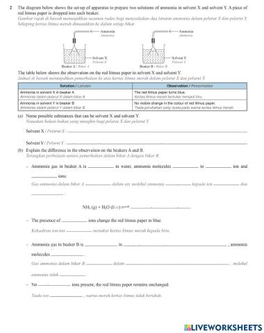 Peranan Air Menunjukkan Sifat Kealkalian