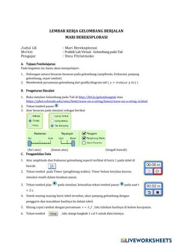LKPD Gelombang Berjalan