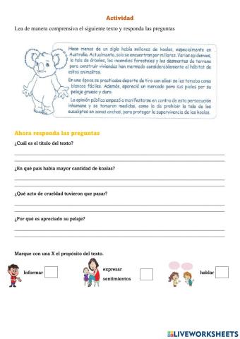 Comprensión de textos