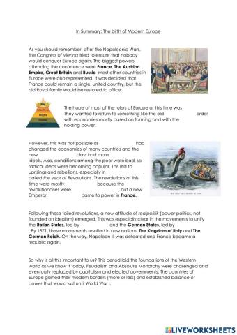 The Birth of Modern Europe