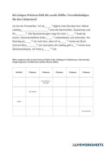 Fernsehen zum Lehrwerk Wir neu 1