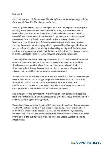 IE3, Unit 6, Reading, Exercise 9