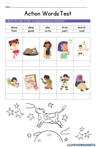 Action Verbs Test
