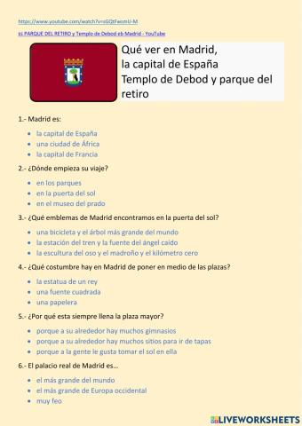 Que ver en Madrid, la capital de España