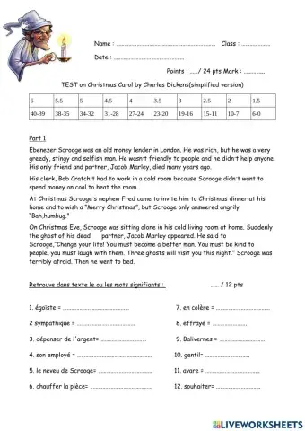 Christmas Carol- simple version