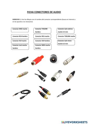Conectores de audio