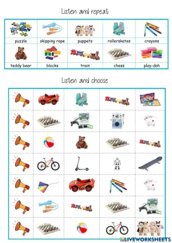 Listen and choose toys tiger 2 extra