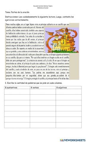 Partes de la oración
