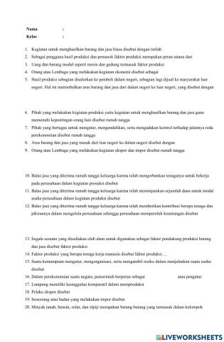 LKPD Perdagangan Antarpulau, Antardaerah, Antarnegara