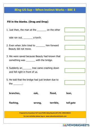 Eng-U5-Sup-When Instinct Works -BBE 3