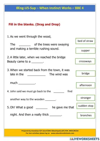 8Eng-U5-Sup – When Instinct Works – BBE 4