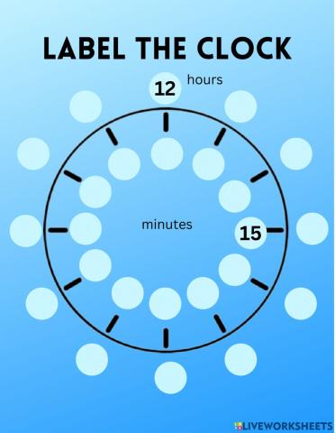 Label the Clock