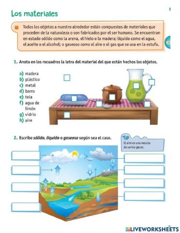 Los materiales