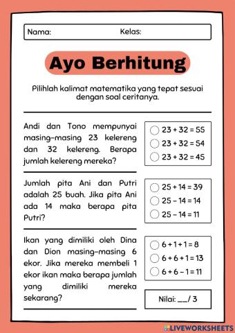 Ulangan matematika
