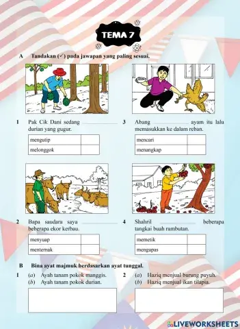 Tutor Sukses 2023-24 Bahasa Melayu Tahun 2 - Tema 7